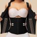Shapewear Women Colombian Fajas Waist Trainer Tummy Control Vest Body Shaper 17 Steel Bones 3-Row Hooks Zipper_desvips.com