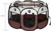 Dotala PET Portable Foldable Pet Dog Cat Playpen Crates Kennel/Premium 600D Oxford Cloth,Removable Zipper Top, Indoor And Outdoor Use (Brown)_desvips.com