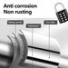8-digit Combination Outdoor Button Waterproof Fixed Random Code Padlock Zinc Alloy Luggage Travel Smart Lock With No-Key Anti-theft_desvips.com