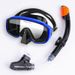 DEX Large-frame Goggles, Snorkeling-specific Diving Mask Set, Anti-fog Swimming Goggles Three-piece Set With Breathing_desvips.com