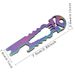 1pc Outdoor Stainless Steel Skull Head EDC Keychain Pendant Bottle Opener, Portable Multi-functional Tool_desvips.com