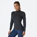 Women's Modal Long Sleeve T-Shirt High Neck Base Layer Slim Fit Plus Size Top New Autumn Winter_desvips.com