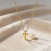Cross Necklace For Women, Clavicle Chain, Non-fading In Summer, Unique Design, Silver Pendant, Birthday Gift_desvips.com