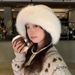 Winter For Women, Plush Warm High-End Hat, Versatile Face-Slimming Headwrap, Outdoor Ear Protection Knitted Hat_desvips.com