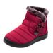 Ski Boots Large Size Women's Shoes Cotton Shoes 36 43 Snow Boots Women's Plus Velvet Warm Cotton Shoes Waterproof Snow Boots_desvips.com
