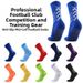 Adult Wear Resistant Non-Slip Mid Calf Soccer Socks Solid Color Sports Training Socks_desvips.com