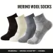 4 Pairs Men Women Low Cut Sock 70% Merino Wool Breathable Comfort Fit Thin For Running Cycling & Skiing Socks_desvips.com