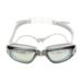 New swimming goggles one-piece silicone earplugs electroplated swimming goggles waterproof anti-fog dazzling adult swimming goggles_desvips.com