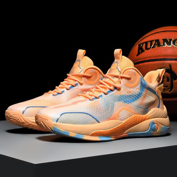 New Fly Knit Sports Casual High-top Basketball Men's Friction Sound Practical Youth Running Shoes Men_desvips.com