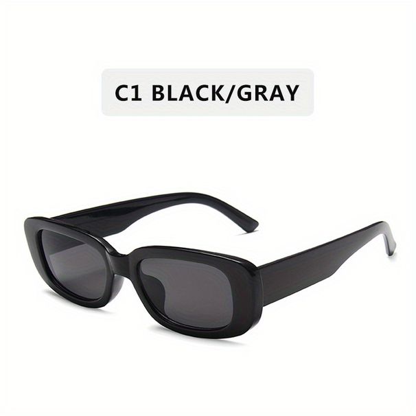 Cycling Fashion Small Rectangle Sunglasses For Women Men Retro 90S Vintage UV400 Sun Shades Glasses For Summer Beach Travel_desvips.com