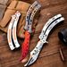 Butterfly Stainless Steel Folding Stress Relief Training, Unsharpened Toy Knife For Outdoor Beginners To Practice Tricks_desvips.com
