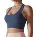 Women's Tank-Style Sports Bra - Plus Size High-Impact Quick-Dry, Backless Design For Running, Yoga & Gym Wear_desvips.com