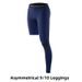 Men's High-Waisted Quick Drying Cropped Athletic Pants Tight Fitting Single Leg Fitness Basketball Training Leggings In Stock_desvips.com