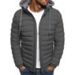 Ouma New Winter Men's Hooded Jacket, Cold-Proof Zipper Coat, Short Cotton Jacket_desvips.com