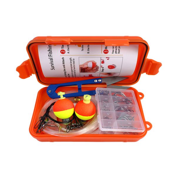 Shark Skimmer | 90 Pieces Lure Set Emergency Kit Line Scissors Float Bite Sinker Fishing Gear Cross-Border_desvips.com
