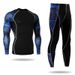 Plus Size Printed T-Shirt Pants Quick-Dry Tight Long Sleeve Training Suit Men's Sports Fitness Set_desvips.com