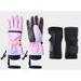 Waterproof And Cold-Resistant, Five-Finger Touchscreen Compatible For Both Alpine And Cross-Country Skiing, Women's Professional Winter Edition_desvips.com