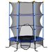 Trampolín Para Niños De +3 Años Ø163 Cm Con Red De Seguridad Y Marco De Acero Carga 50 Kg Para Interior Y Exterior Azul_desvips.com