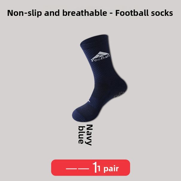Professional Anti-Slip Silicone Soccer Socks Breathable Sweat Wicking Shock Absorbing Wear Resistant Sports Socks_desvips.com