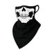 Ice Silk Face Mask Breathable Cycling Neck Warmer Quick Drying Skull Print Bandana For Women Thin Sports Triangular Bandana_desvips.com
