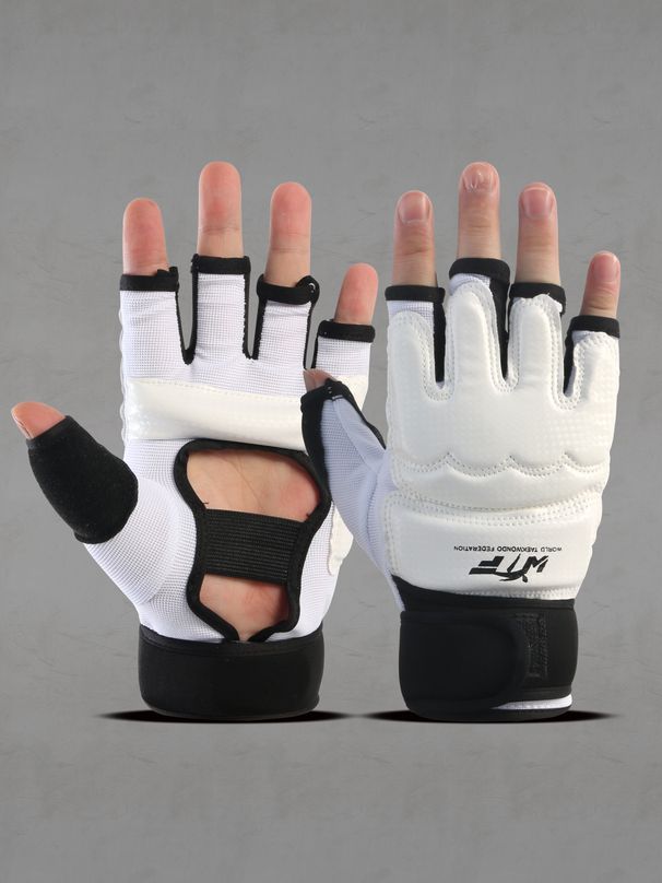 High Quality Kick Boxing Gloves MMA Gloves Muay Thai Training Boxer Fight Equipment Half Mitts PU Leather Black Boxing Equipmen_desvips.com