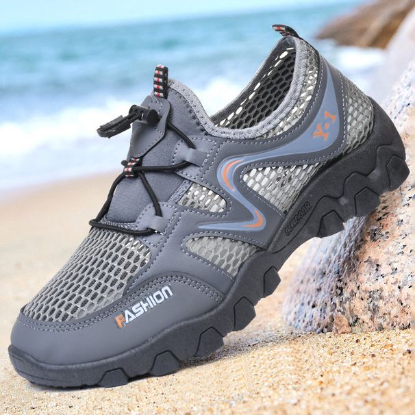 Summer new hiking shoes wading shoes lightweight breathable outdoor casual sneakers men's tennis shoes_desvips.com