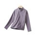 Children's Stand Collar Long Sleeve T-Shirt Older Kids, New Autumn Winter Quick-Dry Top For Boys And Girls, Yoga_desvips.com