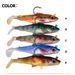 Fish Boat Bionic T-tail Soft Lure Sea Bass Lead Head Hook Fishing Bait_desvips.com