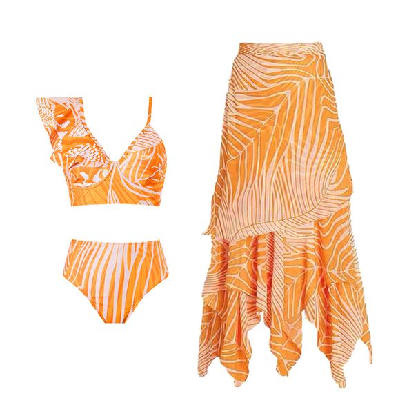 New Printed Two-piece Bathing Suit Women's Spa Vacation Set Bikini_desvips.com