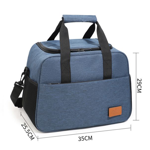 Large Insulated Lunch Box Thickened Oxford Fabric Aluminum Foil Leakproof Thermal For Office School Picnic Waterproof Food Carrier_desvips.com