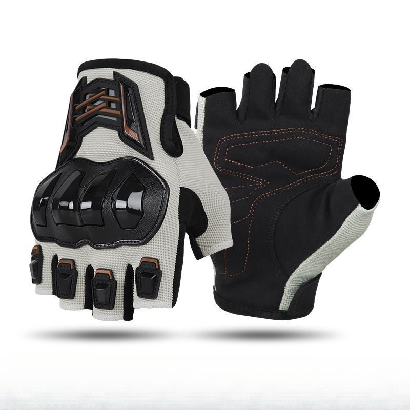 Motorcycle Half-finger Gloves For Men Women, Summer Breathable, Anti-slip, Anti-fall, Outdoor Motorcycle And Electric_desvips.com