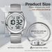 Hearket Atomic Talkig For Blid Elderly Me's Clock Watch With Alarm Radio Cotrolled Wristwatch_desvips.com