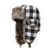 Plaid Two Colors Wool Northeast Lei Feng Outdoor Men And Women Hunting Autumn Winter Cold-proof Warm Hat Factory Direct_desvips.com