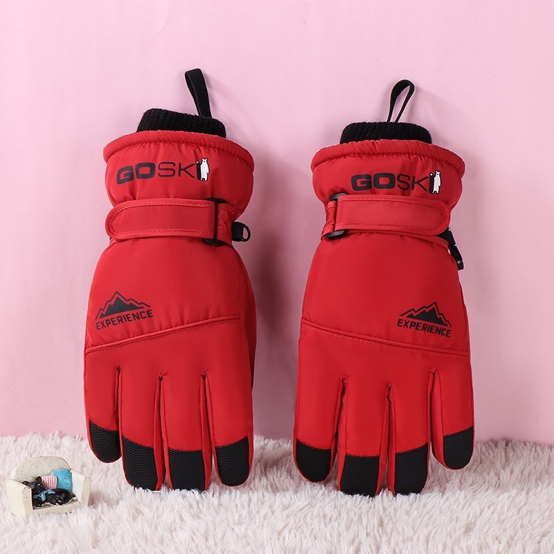 New Ski Gloves For Men And Women, Winter Cold-proof, Waterproof, Touch-screen Gloves, Fleece-lined, Thickened, Warm For Outdoor Cycling_desvips.com