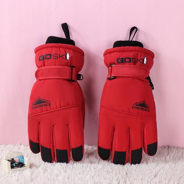New Ski Gloves For Men And Women, Winter Cold-proof, Waterproof, Touch-screen Gloves, Fleece-lined, Thickened, Warm For Outdoor Cycling_desvips.com