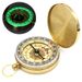 High Quality Camping Hiking Pocket Brass Golden Compass Portable Compass Navigation For Outdoor Activities_desvips.com