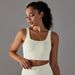 NOKOMETA New European And American Seamless Knitting Solid Color Dot Suspender Beauty Back Bra Sports Running Fitness Clothing Vest Women_desvips.com
