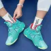 Mesh Black Mens Cut Mid Sneakers Women Cushioned Non Slip Outdoor Basketball Shoes Sport Boots_desvips.com