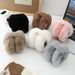 Korean Style Foldable Muffs Women, Autumn Winter Cute Rabbit Fur Warm Ear Covers For Men And Women_desvips.com