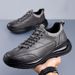 Men's Casual Leather Sneakers 2025 Spring New Trendy Soft Sport Breathable Comfortable Lace-up Men Versatile Shoes_desvips.com