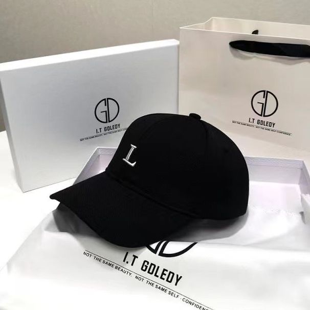 Baseball Women, Deep Crown, Large Head Circumference, Lettering, Korean Style, Versatile, Embroidered, Sun Protection,_desvips.com