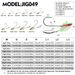 Willow Blade Non-Tipping Lead Head Anti-Hook Bottom Lure JIG Soft Worm Hook With Rotating Spinner_desvips.com