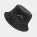 European American Style Washed Vintage Mountain Peak Embroidered Fisherman Hat, Retro Outdoor Sports Climbing Fishing_desvips.com