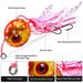 Big Eye Fish Bearded Squid With Double Hooks Luminous Jig Lure Sea Fishing Red Seal Lead Head_desvips.com