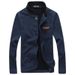 Men's Clothing high quality leather label sweatshirt, versatile cardigan, men's simple jacket, autumn clothing hot sale 9955_desvips.com