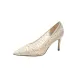 Elegance Fashion Women Pumps Luxury Shinning Rhinestone Mesh Slingbacks Thin High Heels Spring Summer Bridal Wedding_desvips.com