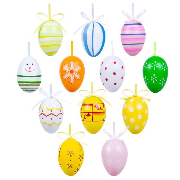 Easter Eggs Are Randomly Mixed Painted, Can Be Hung As Colorful Home Decorations, Cute Ornaments And Pendants_desvips.com