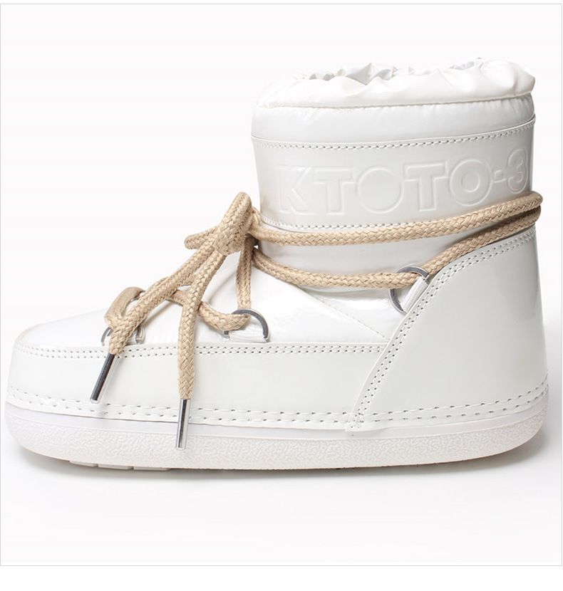 Warm Snow For Women 2025 New Winter Women's Moon Thin Sole Mid-Calf Water-Resistant Space Boots_desvips.com