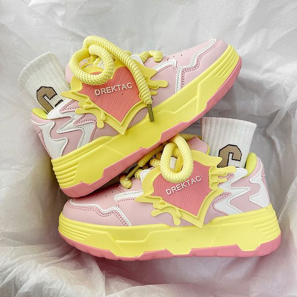 Internet Celebrity Thick Soled Casual Small White Women's Board Spring Autumn 2023 New Niche Versatile Running And_desvips.com