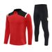 Half-Zip Pullover Football Training Suit Set 2526 Long Sleeve Autumn Winter On-Field Knitted Sportswear_desvips.com